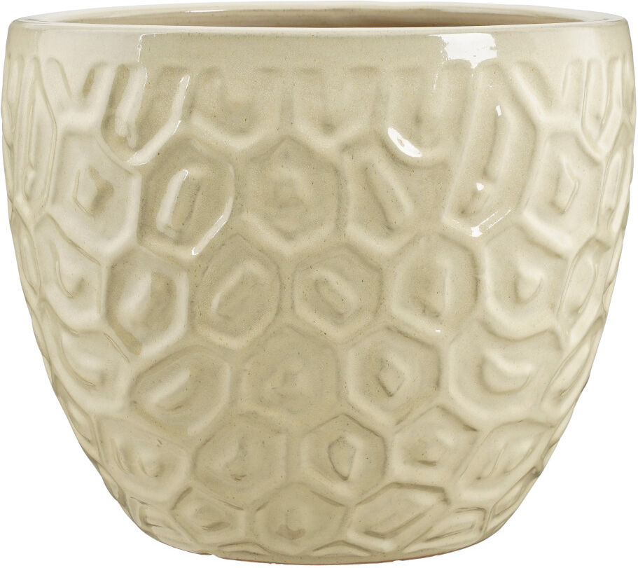 Mica Decorations Übertopf Peto Ton creme Ø 37 x 32 cm