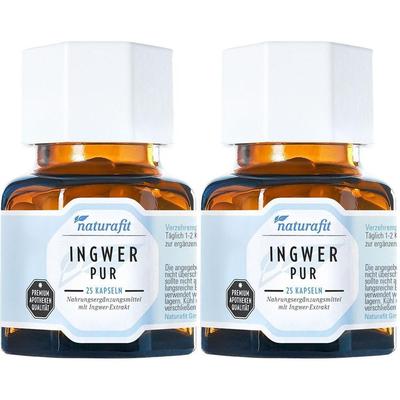 Naturafit Ingwer Pur Kapseln 2x 2x25 St