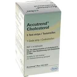 ACCUTREND Cholesterol Teststreifen 5 St