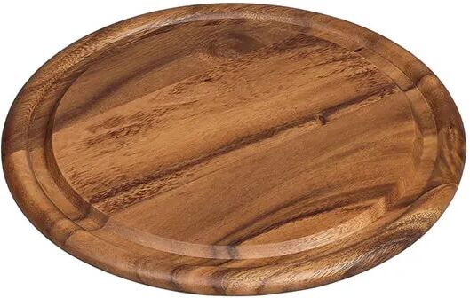 Tala Round Lacquered Acacia Board with Groove