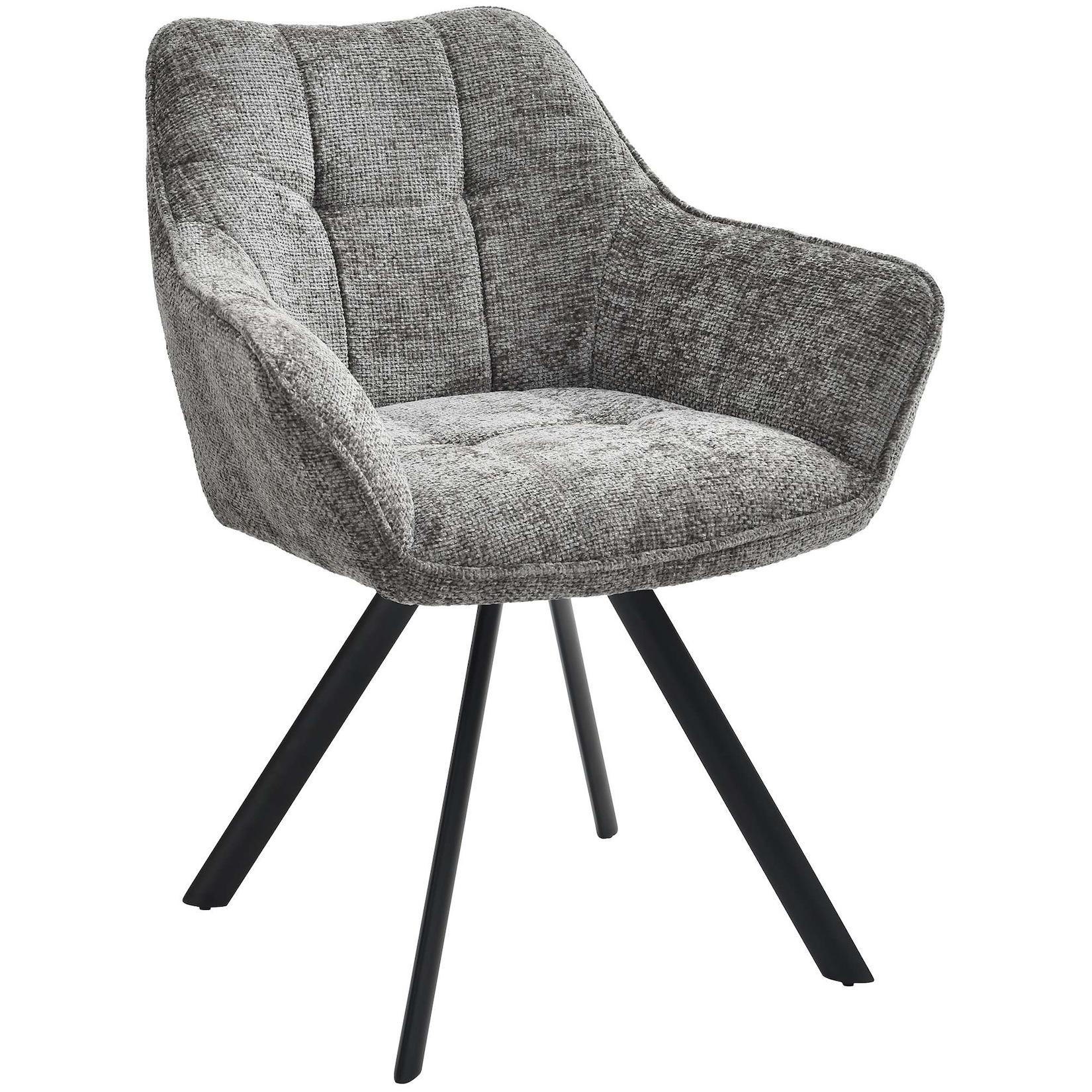 CLP Esszimmerstuhl Scott Stoff - Farbe: dunkelgrau, Material: Stoff