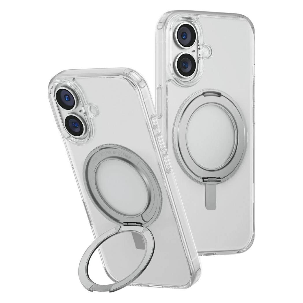 Uniq Swivix 360 Rotating Kickstand Case for iPhone 16 - Transparent (Apple iPhone 16) (Uni001506-0)