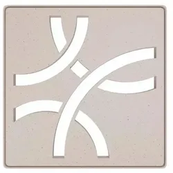 Schlüter Systems KERDI-DRAIN-STYLE Rost-Rahmen-Set Design 6 Curve Edelstahl TSI - Strukturbeschichtet Elfenbein