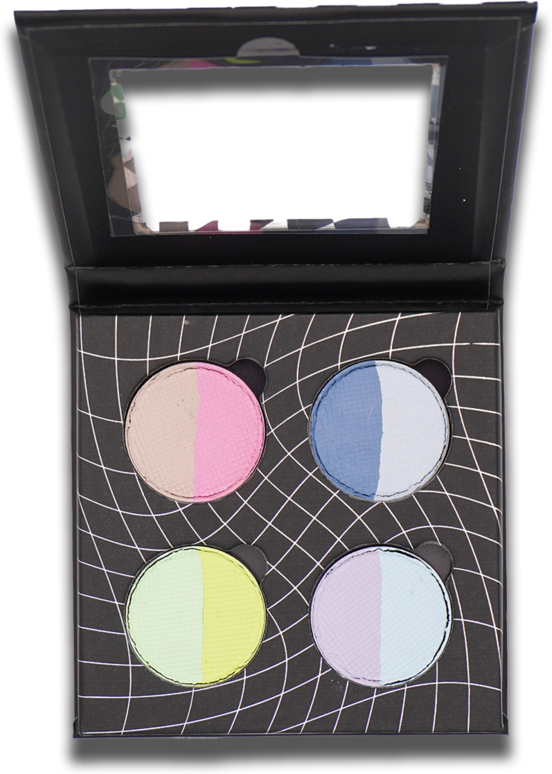 Pastel Split 4 Pan Palette - Eyeliner - Glisten Cosmetics