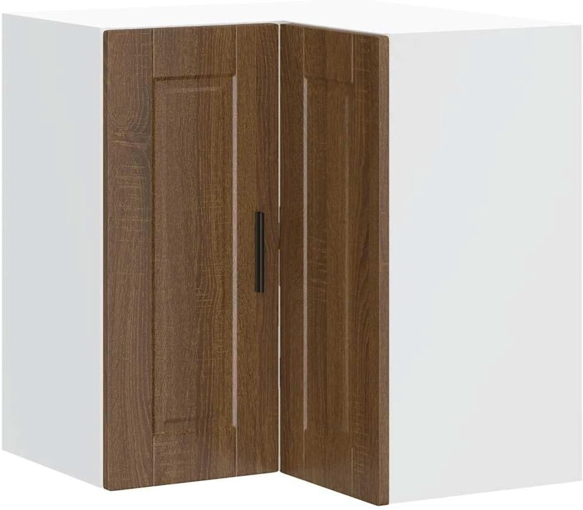 Houten Keukenkast Hoekmeubel Wandkast B/D/H: 57 x 60 x 57 cm