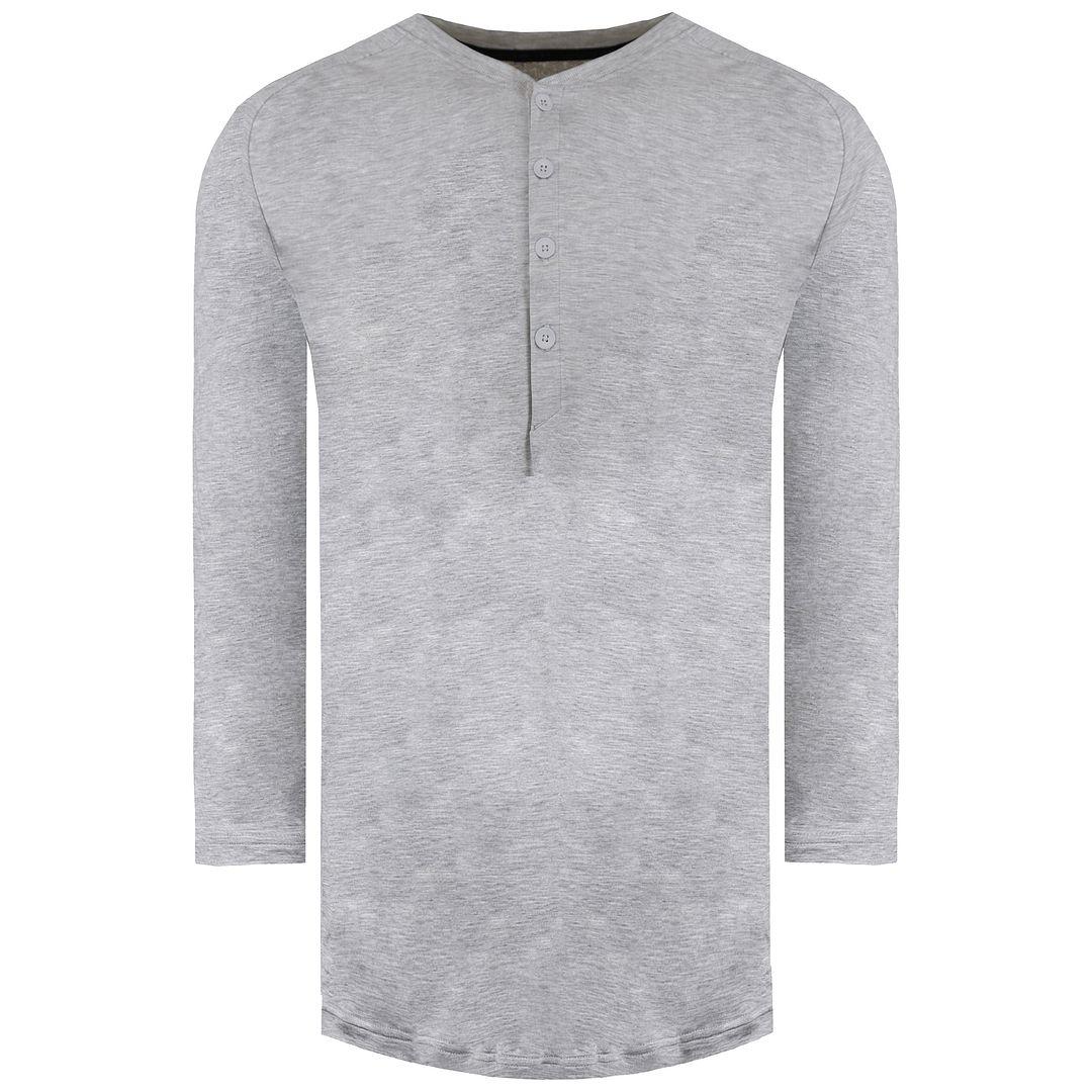 Under Armour Recovery Nachtwäsche Herren grauer Henley Top
