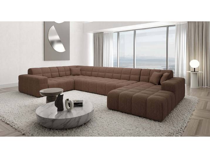 Stoff Wohnlandschaft Ibiza U-Form