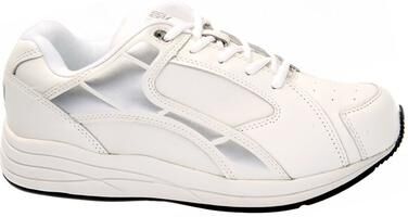 Drew Men's Force Walking Shoe Athletic in White, Size 8.5 E2, Leather