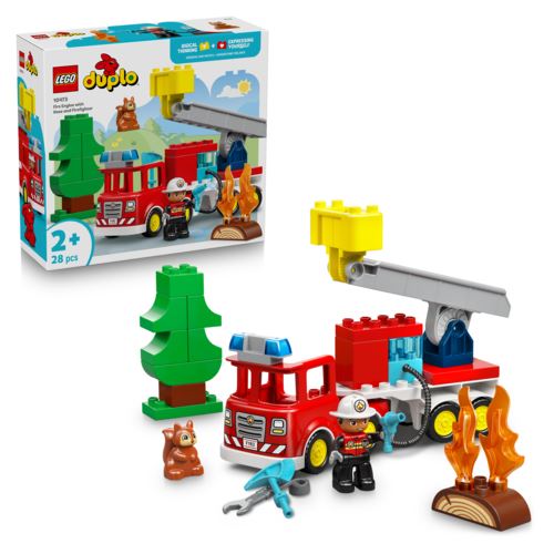 LEGO DUPLO 10473 Town Löschauto mit Schlauch und Feuerwehrmann