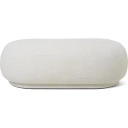 Rico Bouclé Pouf länglich cremefarbig