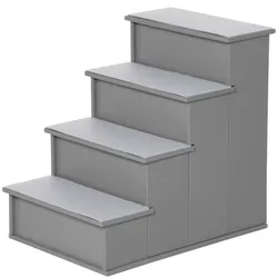 PawHut PawHut Haustiertreppe Hundetreppe 4-stufige Katzentreppe mit rutschfester Matte