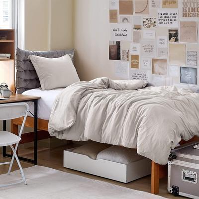Coma Inducer Natural Loft Stone Taupe Oversize Comforter and Cover Set