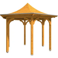 Skan Holz Pavillon Laube Versailles-eiche hell