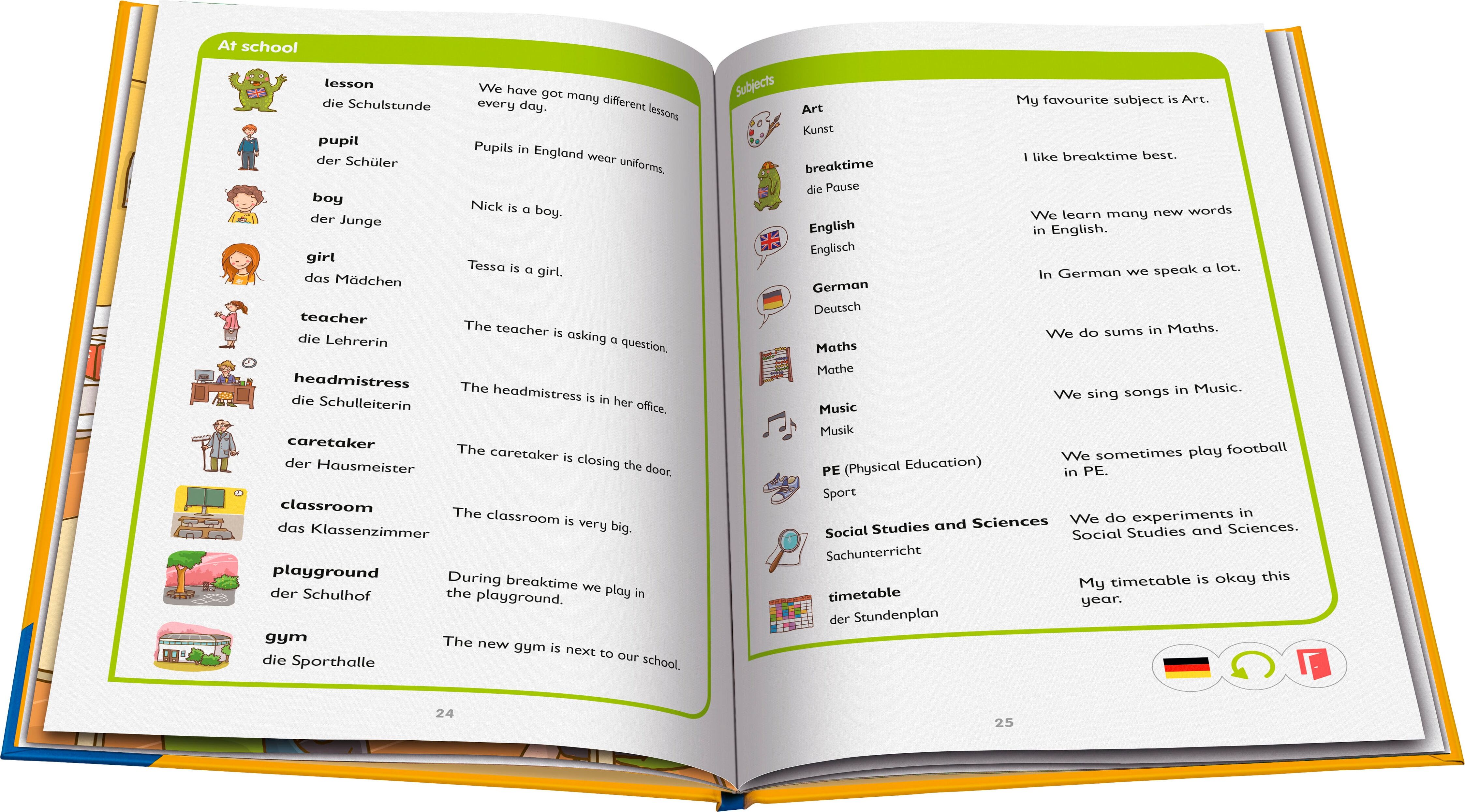 Kinderbuch RAVENSBURGER "tiptoi Grundschulwörterbuch Englisch", bunt (weiß, neutral), B:17,5cm H:24cm, Bücher, Kinderbuch