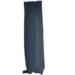 SCHLAUFENVORHANG reines Leinen mit verdeckten Schlaufen tiefsee-blau 135/245 cm