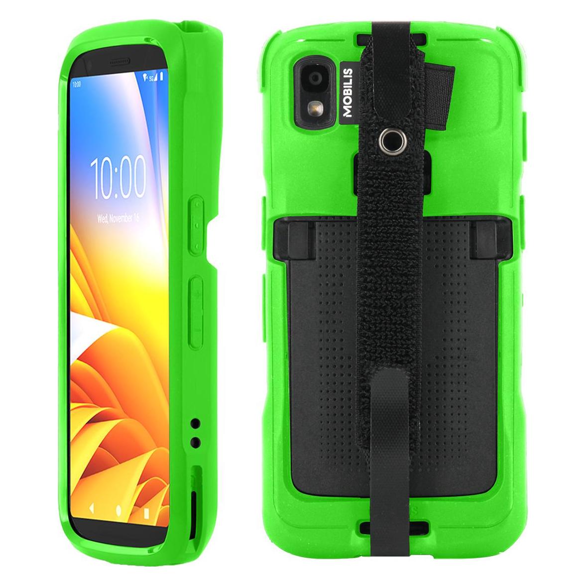 Mobilis PROTECH Case+Handstrap Zebra TC22/27 Safety gr softb (052063)