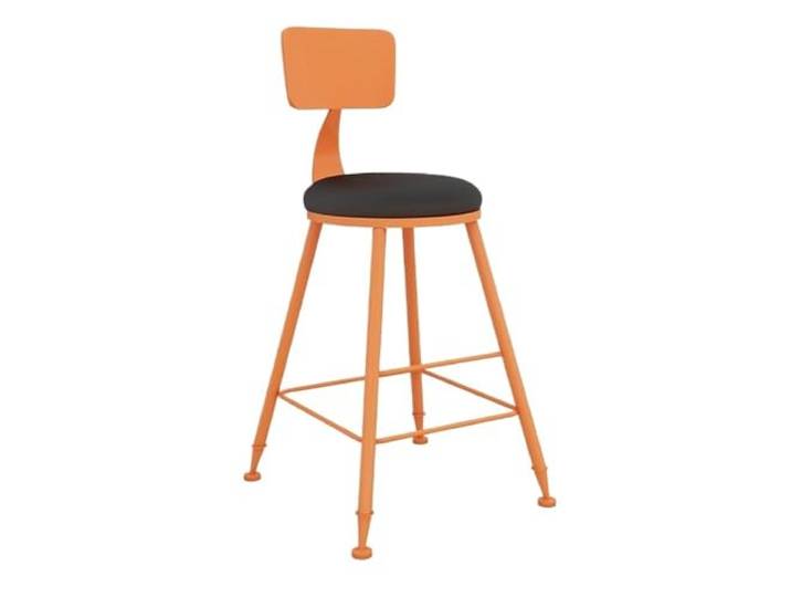 Barstühle Große runde Barstühle aus Eisen, Balkonbar, Milchteeladen(Orange)