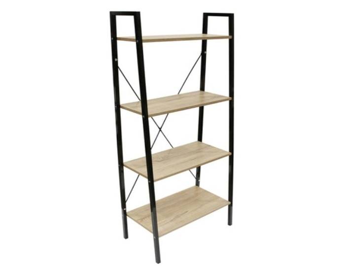 Etagere - HOME DECO FACTORY - Loka - Bois et Metal - Beige et Noir