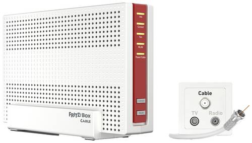 Fritz! WLAN Router mit Modem FRITZ!Box 6690 Cable Integriertes Modem: Kabel 2.4GHz, 5GHz 6000MBit/s