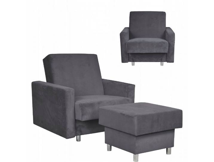 Family Meble Sessel Family Meble Alicja Schlafsessel mit Hocker Bettkasten und Bonellfeder