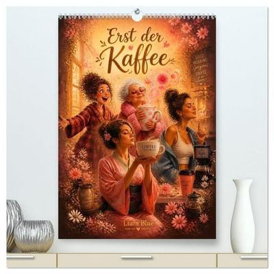 Erst der Kaffee (hochwertiger Premium Wandkalender 2027 DIN A2 hoch), Kunstdruck in Hochglanz