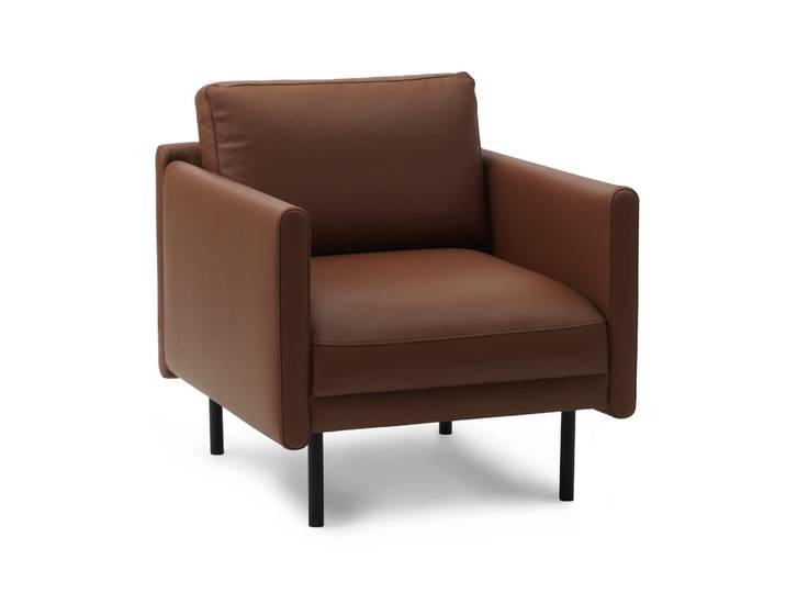 Normann Copenhagen Fauteuil Rar Omaha leather cognac