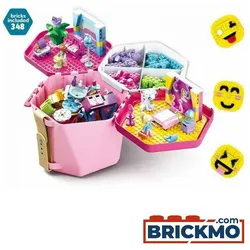 Sluban Steinebox Spiel- & Transporteimer pink 348 Teile M38-B0830