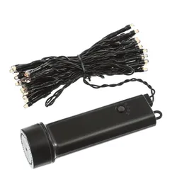 MARELIDA LED Lichterkette Batterie bis 60 Tage Timer 48LED 8 Funkt. 3,5m für Innen/Außen