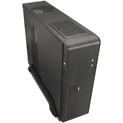 Tooq Technology CAJA 3006DU3C SLIM500W USB3,0 LECTOR TARJETAS (mATX, Mini-ITX), PC Gehäuse, Schwarz