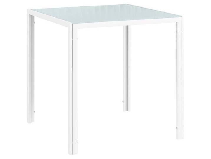 Table de salle à manger - SOGEU - HOMCOM - Carrée 75x75x75 cm - Verre trempé 6 mm - 4 personnes