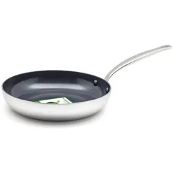 Greenpan ESH Ind Bl 9011 INFP8 opn fry 24cm, Pfanne + Kochtopf, Silber