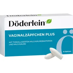 Döderlein Vaginalzäpfchen Plus Milchsäure+laktobaz 10 ST