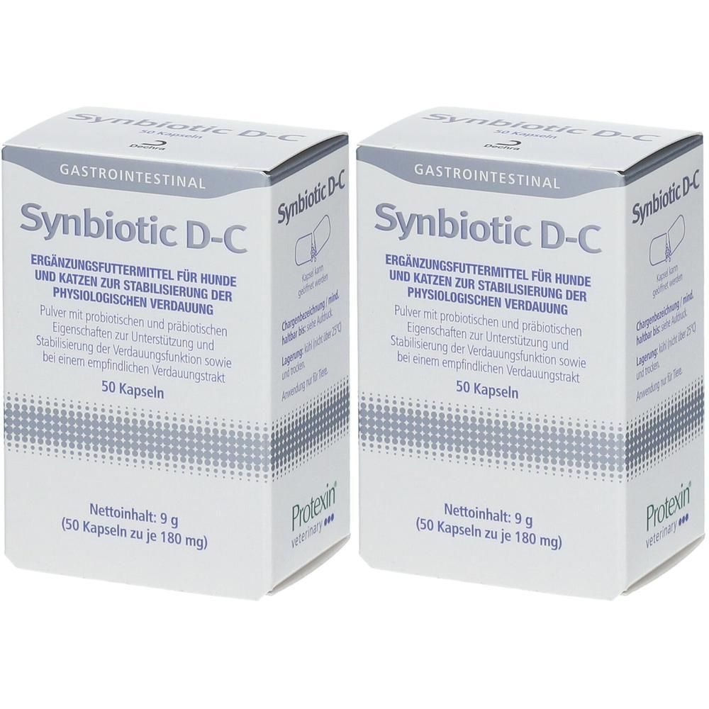 Synbiotic D-C Diätfuttermittel Kps.f.Hunde/Katzen 2x 2x50 St Kapseln