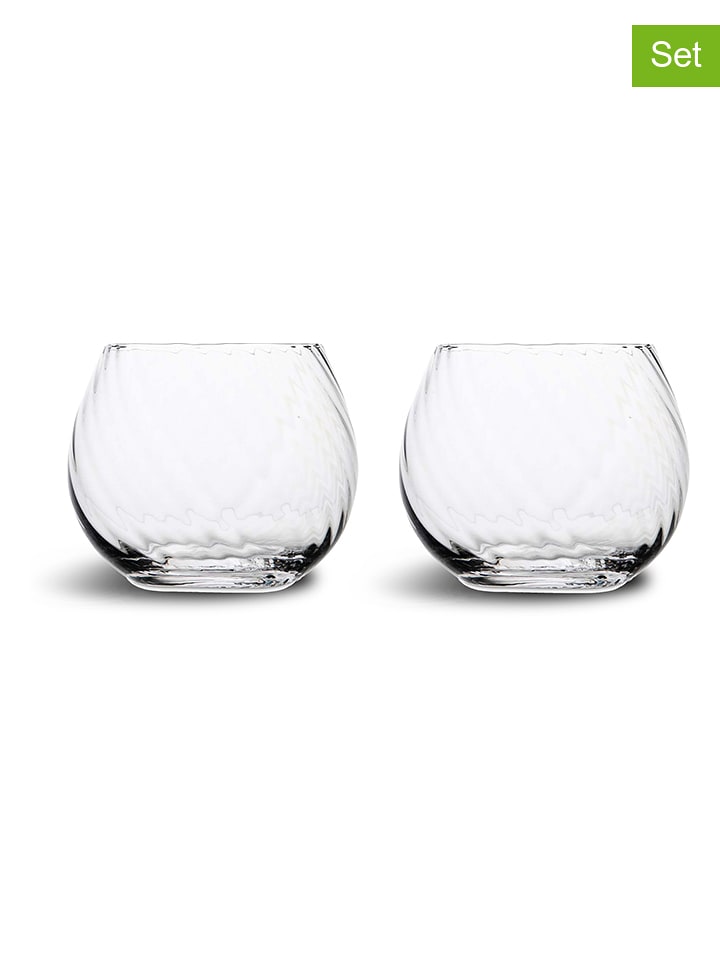 Byon 2er-Set: Wassergläser "Opacity" in Transparent - 220 ml - onesize