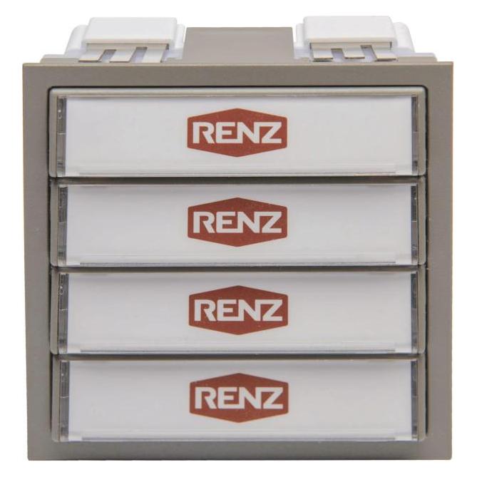 Renz Tastenmodul m.1 Licht/1 97-9-85274 Klingeltaster Farbe:grau 97-9-85274.7039 (97-9-85274.7039)
