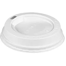 PAPSTAR 100 Dom-Deckel, PS "To Go" rund Ø 7,2 cm · 1,7 cm weiss