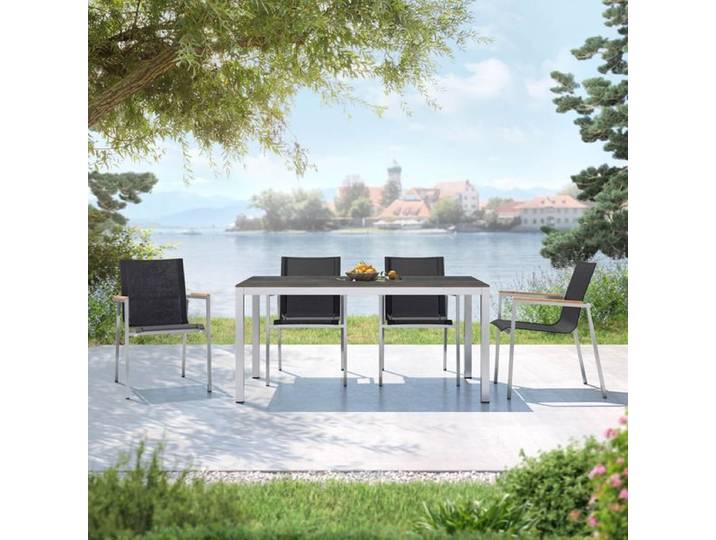 OUTLIV. Rimini Gartenmöbel-Set M (4 Plätze) Tisch 160x90cm