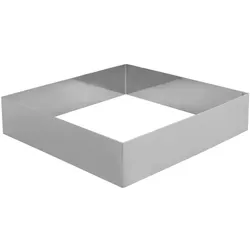 Schneider - Tortenring "Quadrat", Edelstahl, 220 x 220 x 50 mm