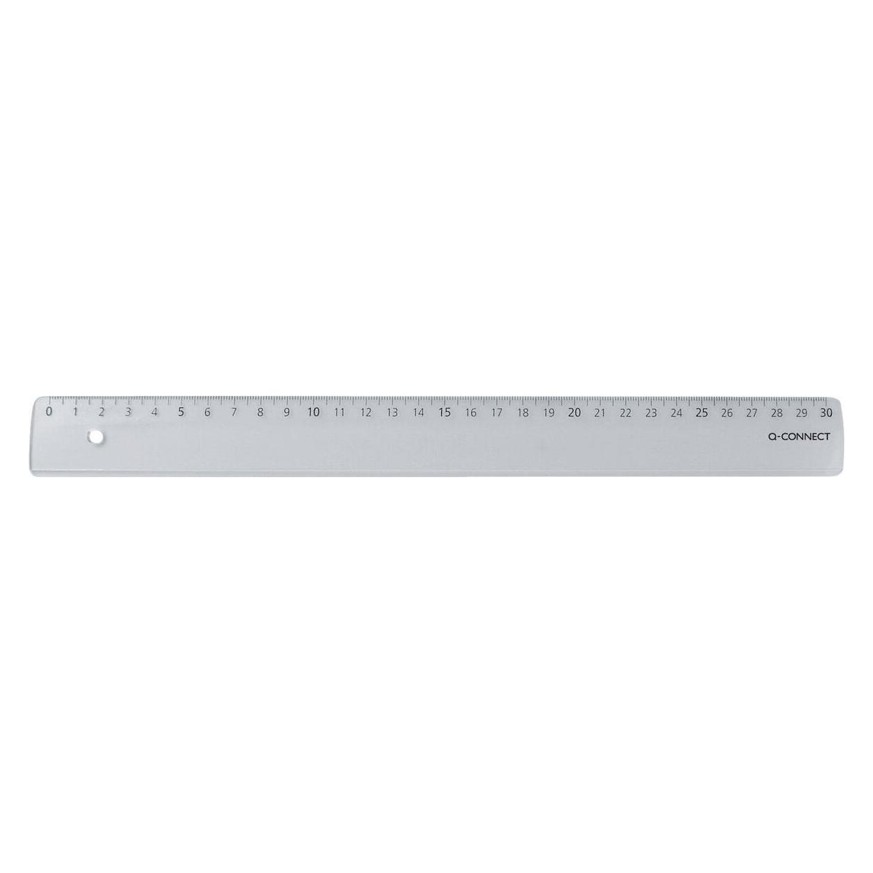 Q-Connect Massstab economy (30 cm, Kunststoff) (KF00585)
