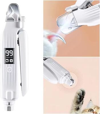Youfap Market Pet Nail Grinder Dog Nail Trimmer With LED Lights, 2 In 1 Electric Nail Trimmer For Dogs And Cats Pet Nail Grinder Dog Nail Trimmer With LED Lights, 2 In 1 Electric Nail Trimmer For Dogs And Cats