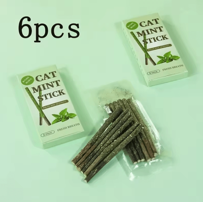 Inspire Curations SilverVine Bliss Natural Matatabi Chew Sticks cat Mint Stick 6pcs