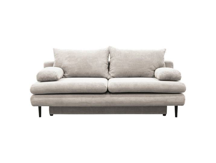 P & B Schlafsofa, Beige, Holz, 2-Sitzer, Füllung: Schaumstoff, 202x85x99 cm, Wohnzimmer, Sofas & Couches, Schlafsofas, Schlafsofas mit Bettkasten