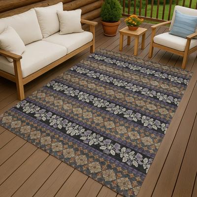 Addison Rugs Machine Washable Indoor/ Outdoor Stripe Sochi Chantille Rug