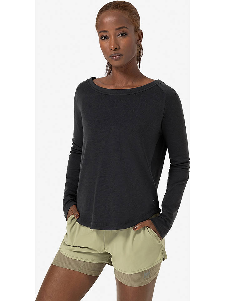 super.natural Longsleeve "Everyday" in Schwarz - XS