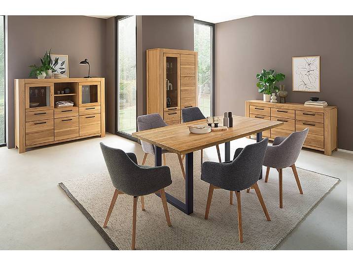 Massives Sideboard 172 x 85 x 45cm Braun