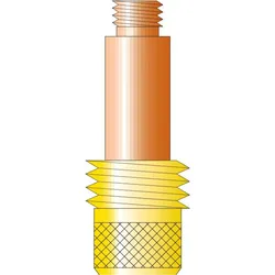 Schweissgerät Zubehör, Spannhülsengehäuse Gaslinse D:4,0,45V28
