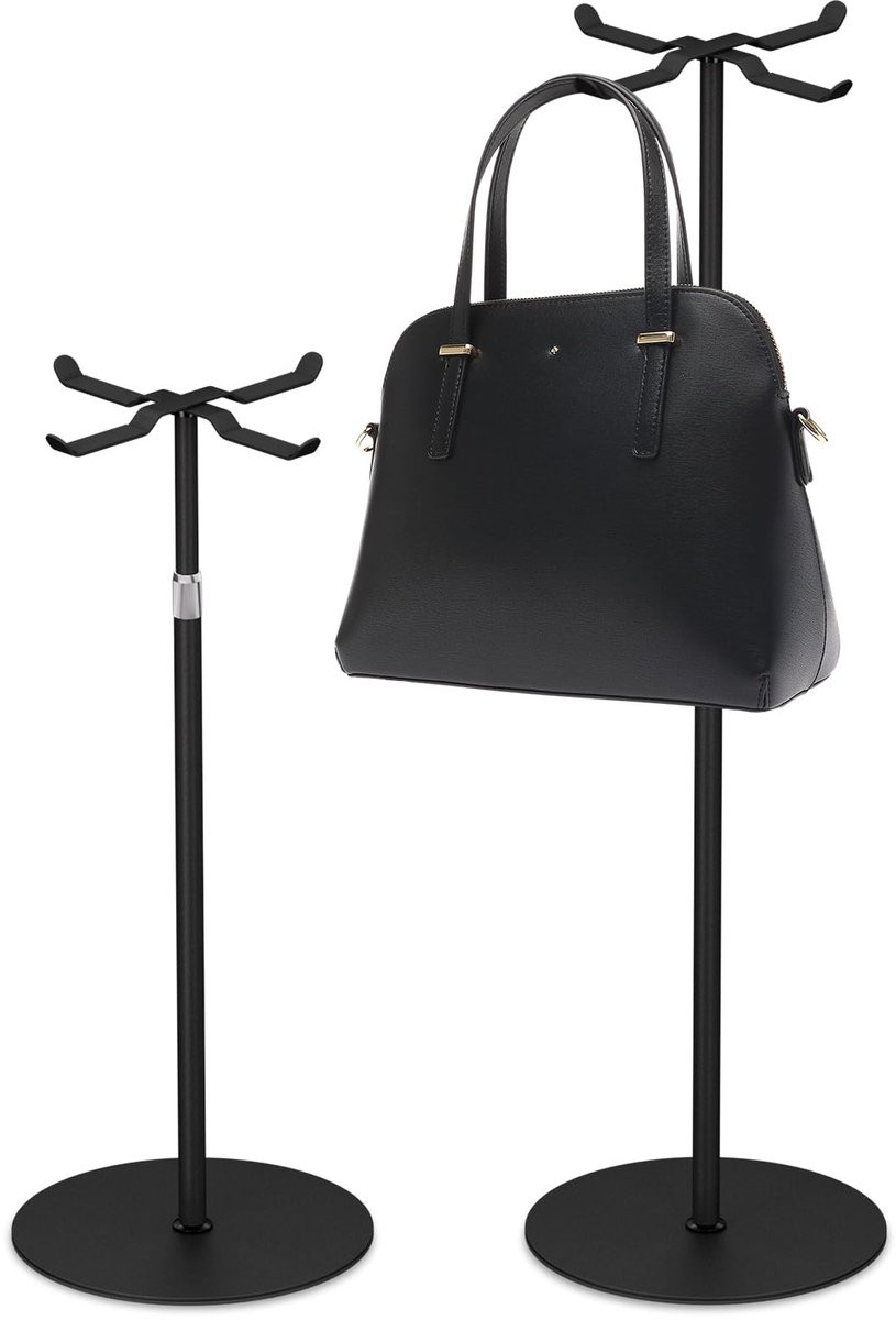 Unyqoos Verstelbare metalen standaard voor handtassen en accessoires