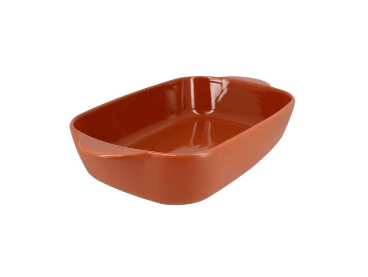 Plat à four en grès terracotta 38x23cm