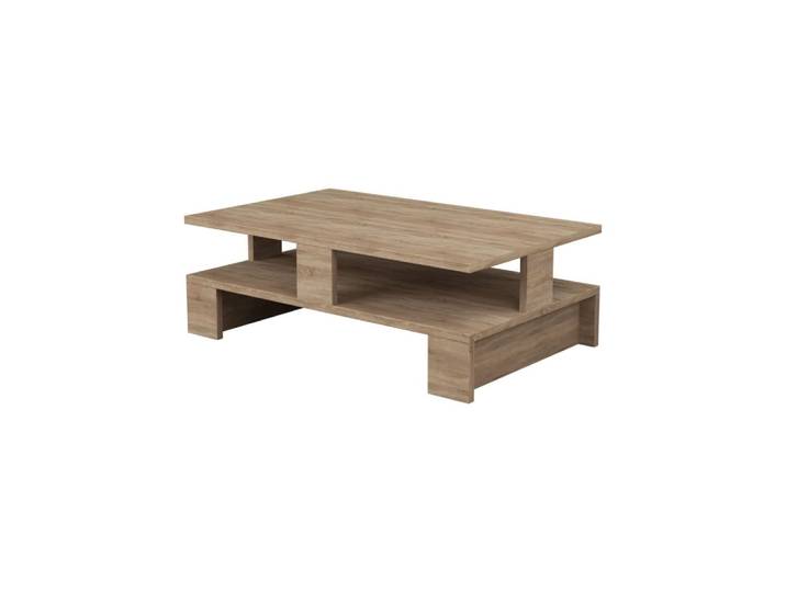 Table basse 2 niveaux beige