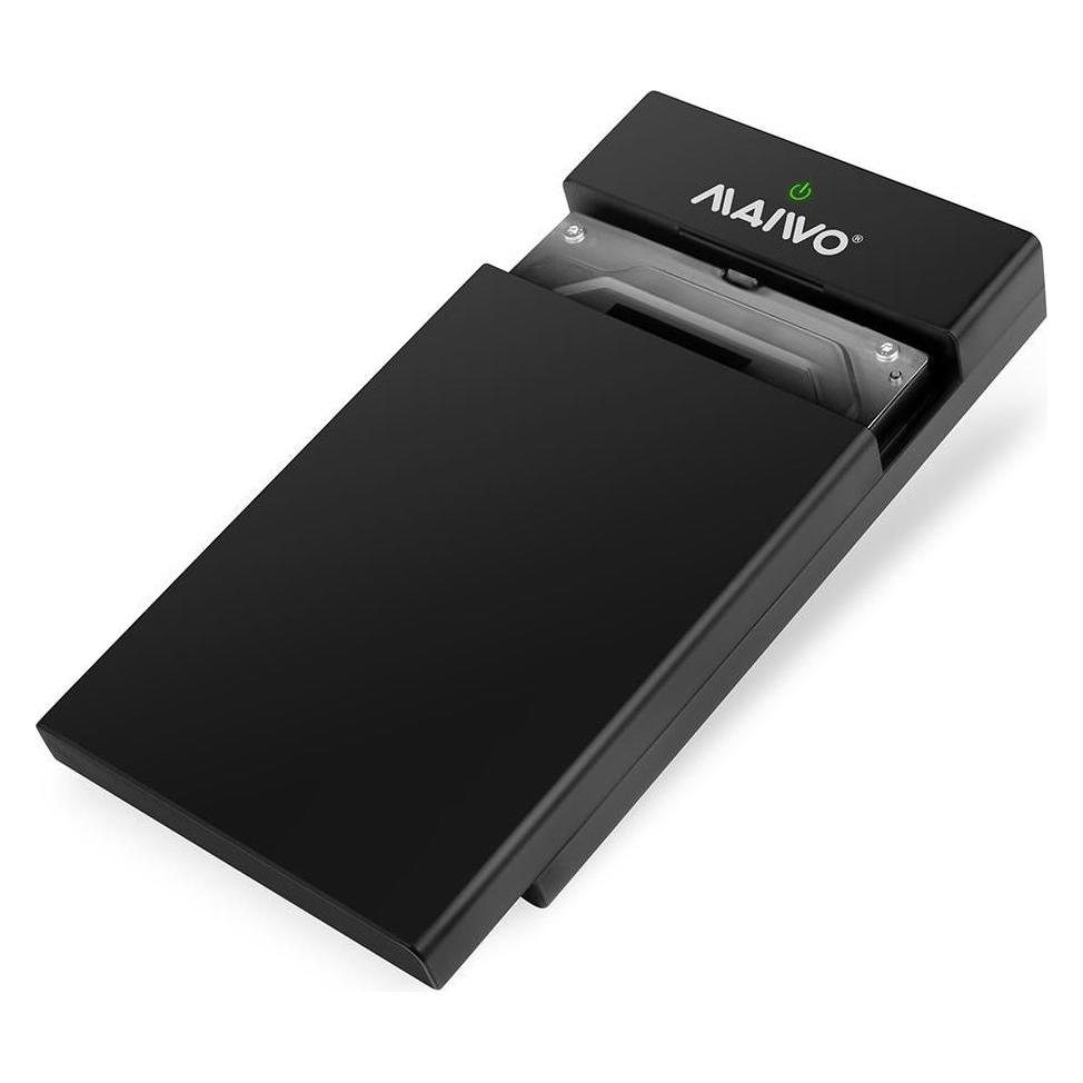 Deltacoimp External HDD enclosure, USB 3.0, 3.5" HDD, USB-A, black (3.5") (K3568A)